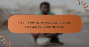 4-1-2-1-2 Formaatio: Vastustajan analyysi, Ottelupareja, Pelisuunnitelmat