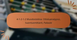 4-1-2-1-2 Muodostelma: Otteluanalyyssi, Suoritusmittarit, Palaute