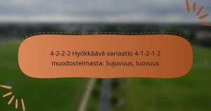 4-2-2-2 Hyökkäävä variaatio 4-1-2-1-2 muodostelmasta: Sujuvuus, luovuus