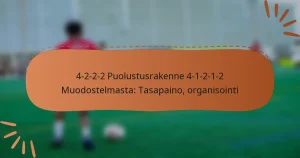 4-2-2-2 Puolustusrakenne 4-1-2-1-2 Muodostelmasta: Tasapaino, organisointi
