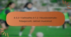 4-3-2-1 Vaihtoehto 4-1-2-1 Muodostelmalle: Pelaajaroolit, taktiset muutokset