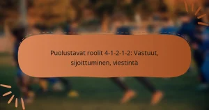 Puolustavat roolit 4-1-2-1-2: Vastuut, sijoittuminen, viestintä