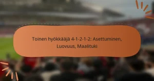 Toinen hyökkääjä 4-1-2-1-2: Asettuminen, Luovuus, Maalituki